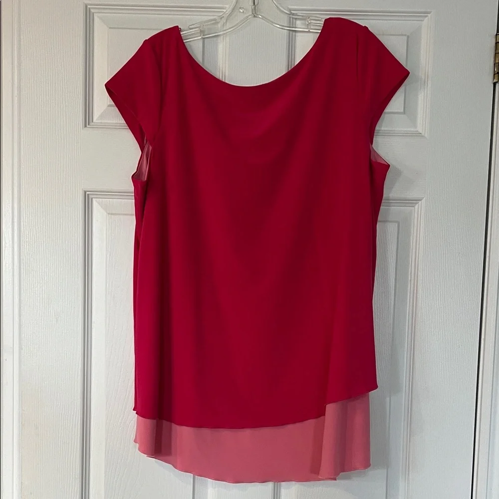 Hazel Mae Pink Layered Blouse - Picture 4 of 4